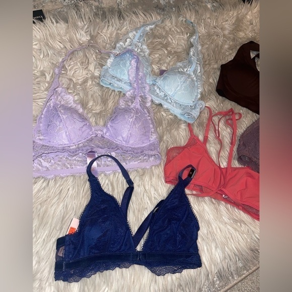 victoria secret / savage x fenty padded bralette bundle 6 plus one free bralette - Picture 2 of 4